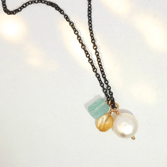 September Sea Charm Necklace