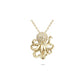 New! 14k Gold + Diamond Petite Octopus Necklace