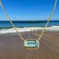 14K Ocean Reflections Aquamarine Necklace