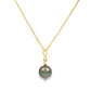 Tahitian Pearl Infinity Drop Necklace