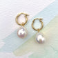 14K Baroque Pearl Drop Earring