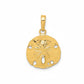 14K Gold Sand Dollar Necklace