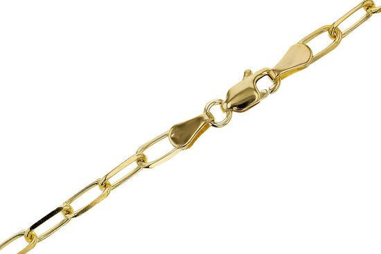 14k Modern Paperclip Bracelet