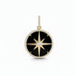 Diamond + Onyx Compass Pendant