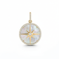 New! Diamond + Mother of Pearl Compass Pendant