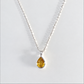 Sterling Silver Teardrop Citrine Necklace