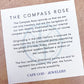 Two Tone Classic Compass Rose Pendant