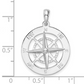 Sterling Silver Smooth Compass Rose Pendants