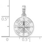 Sterling Silver Smooth Compass Rose Pendants