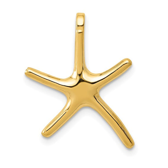 14k Gold Dancing Starfish Necklace
