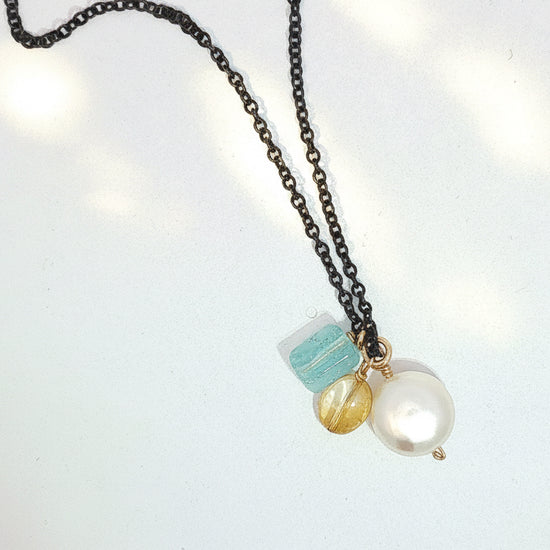 September Sea Charm Necklace