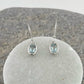 Sterling Silver + Aquamarine Bezel Drop Earrings