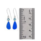 Sea Glass + Blue Topaz Drop Earrings