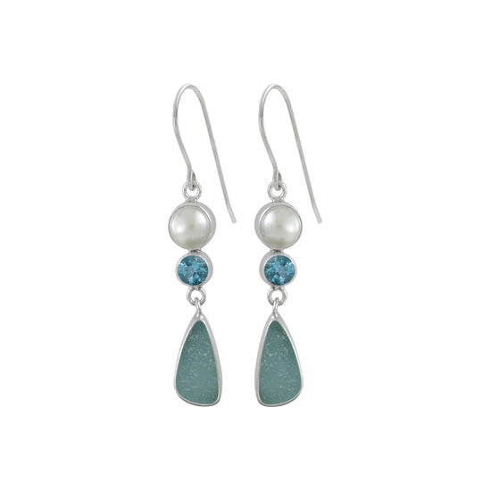 Beach Jewels Sea Glass Drop Earring