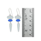 Seaglass Trio Silver Drop Earring