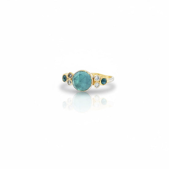Emily Amey Rose Cut Aquamarine Ring