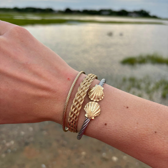 Steven Douglas Shell Cuff Bracelet