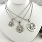 Sterling Silver Smooth Compass Rose Pendants