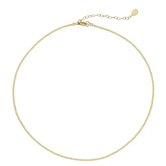 14K Gold-Filled 2mm Bead Necklace