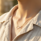Two Tone Heart + Infinity Necklace