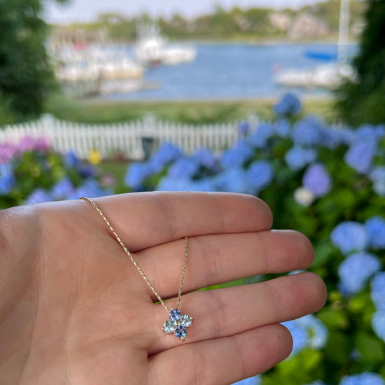 Cape Cod Hydrangea Necklace