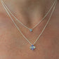 Sterling Silver Cape Cod Hydrangea Necklace