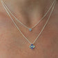 New! Iolite Cape Cod Hydrangea Necklace