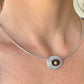 Two Tone Onyx Nantucket Basket Top Necklace