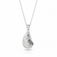 Solid Silver Oyster Necklace