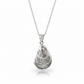 Solid Silver Oyster Necklace