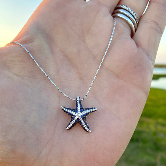 Sapphire + Diamond Dancing Starfish