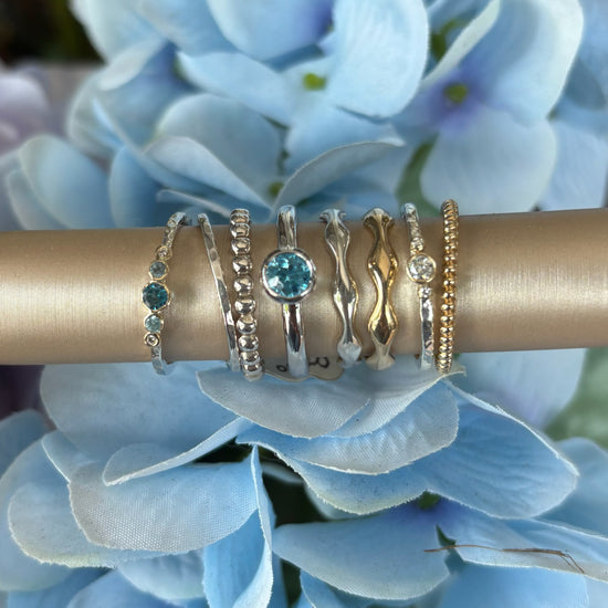 Sterling Silver Beaded Ring
