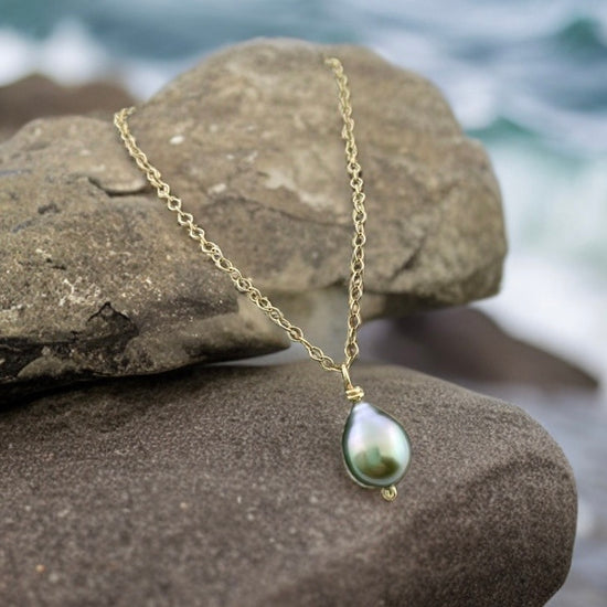 Tahitian Pearl Sea Drop Necklace