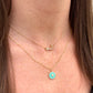 Diamond + Turquoise Compass Charm