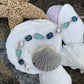 Sea Glass + Gemstone Link Bracelet