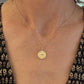 14K Compass Medallion Necklace