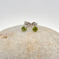 Sterling silver Peridot Stud Earrings