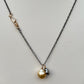 Gold & Gray Pearl Duo Necklace