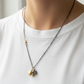 Gold & Gray Pearl Duo Necklace