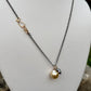 Gold & Gray Pearl Duo Necklace