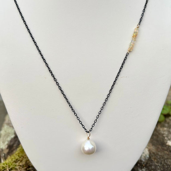 Moon Glow Pearl Necklace