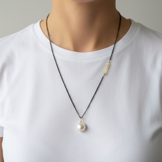 Moon Glow Pearl Necklace