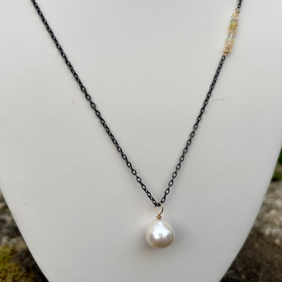 Moon Glow Pearl Necklace