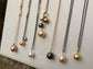 Tahitian Pearl Infinity Drop Necklace