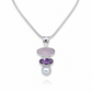 Amethyst + Pearl Sea Glass Necklace