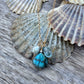 Labradorite Shell Charm Necklace