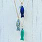 Carved Gem Fish Necklace