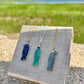 Carved Gem Fish Necklace