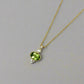 Peridot Gem Drop Necklace