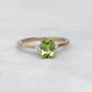 14K Peridot Classic Ring